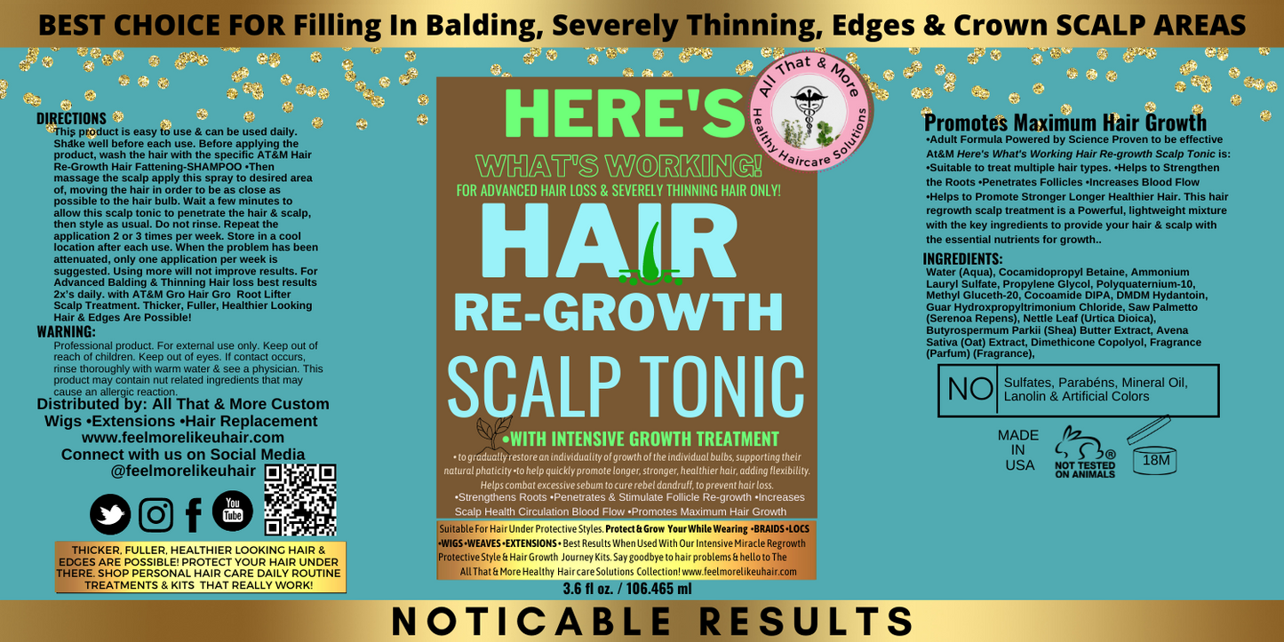 Finally MY EDGES ARE BACK. No More Hair Loss Here's What's Working! Best Hair Regrowth Scalp Treatment Tonic