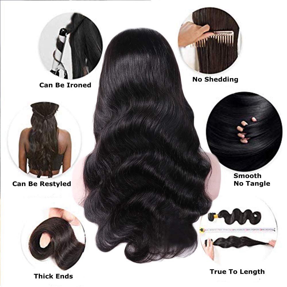 Sunday Lace Front Wig Glueless Long Wavy with Natural Hairline Synthetic Heat Resistant 22 Inches
