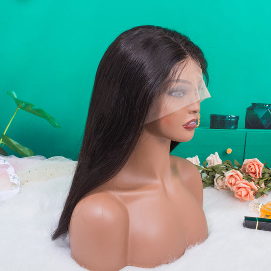 Medical wigs for alopecia | Custom lace front wig 100% real human virgin hair straight