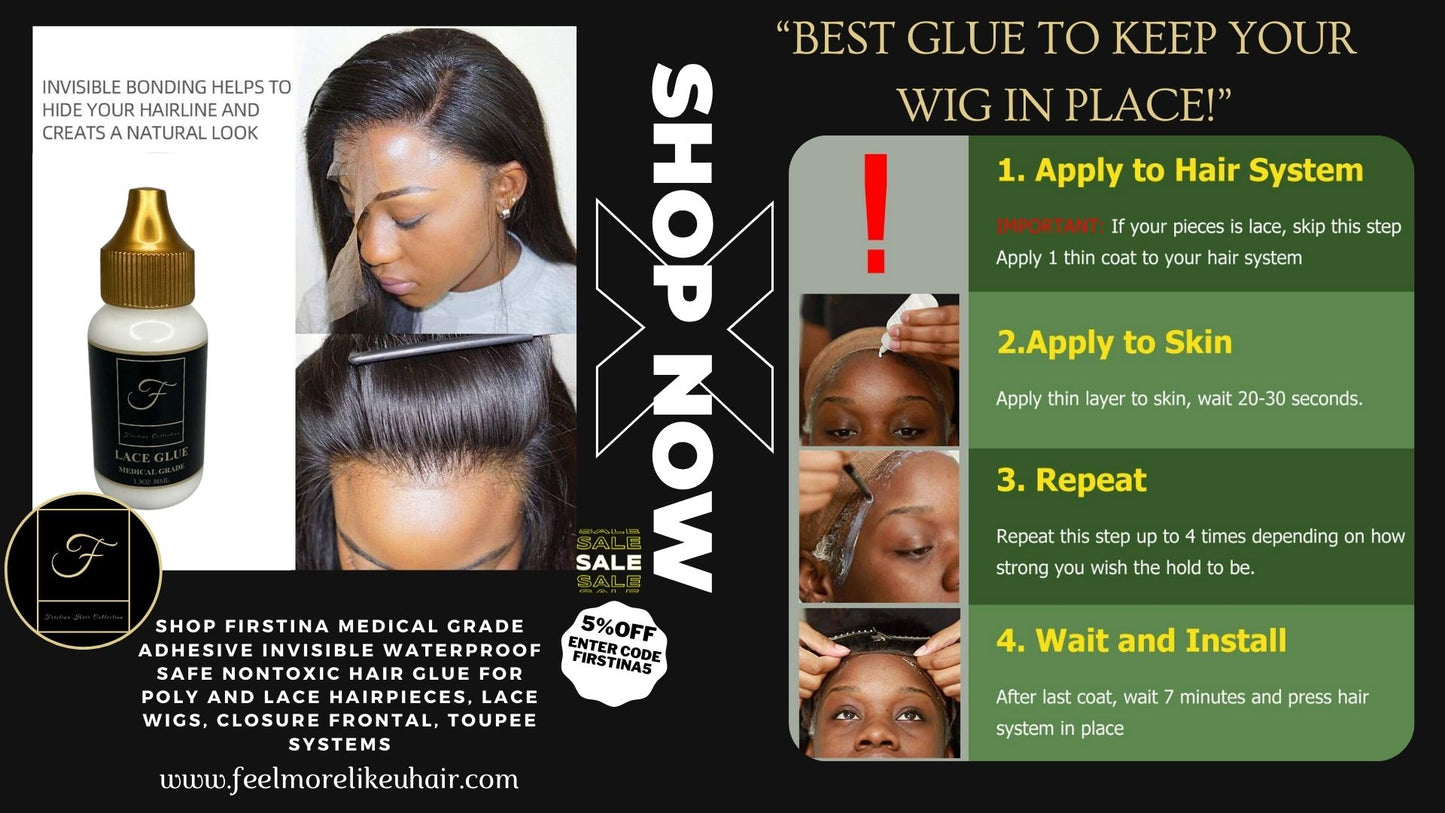 🌊Lace Wig Glue Hair Replacement Invisible Waterproof Bonding Adhesive