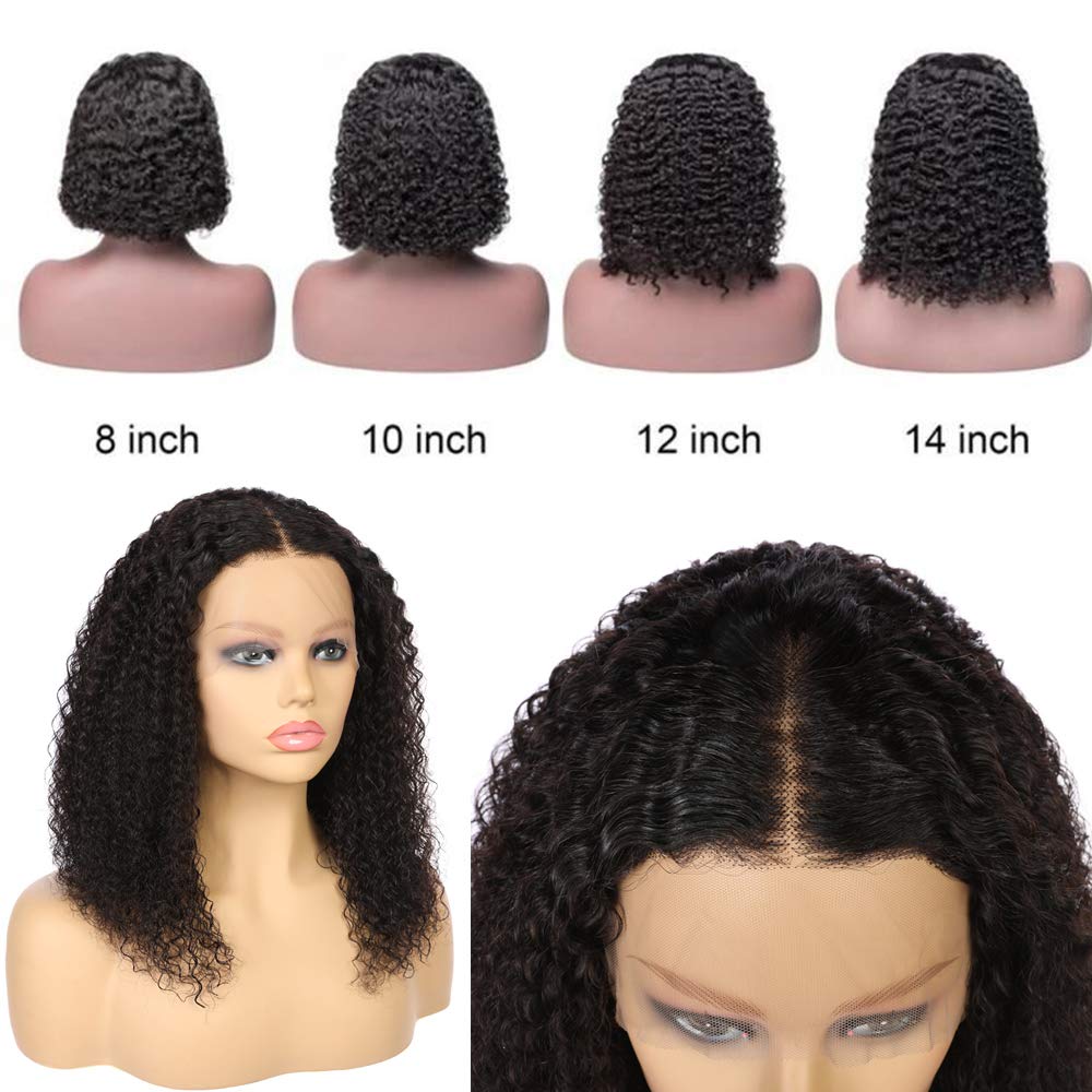 100 % Virgin Human Hair Wigs Glueless Lace Front Wig Short Wave Wig