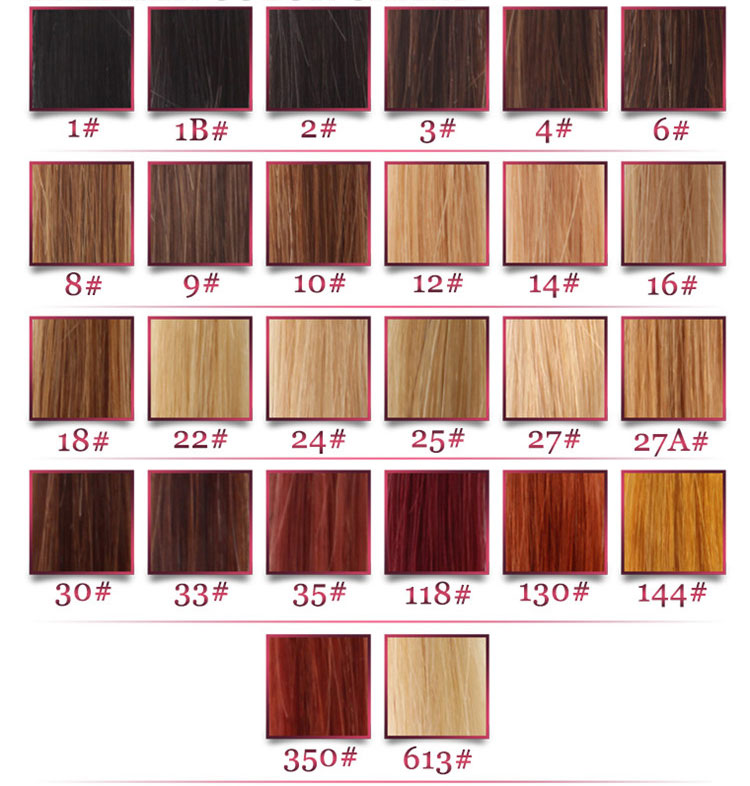 Hair Color chart |  Only natural black color can be professionally bleached and dyed