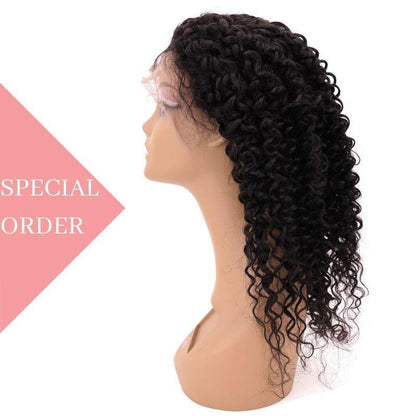 Brazilian Deep Curly Front Lace Wig