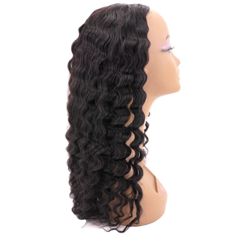 Custom Made Wig Brazilian Deep Wave Protective Style Sew In