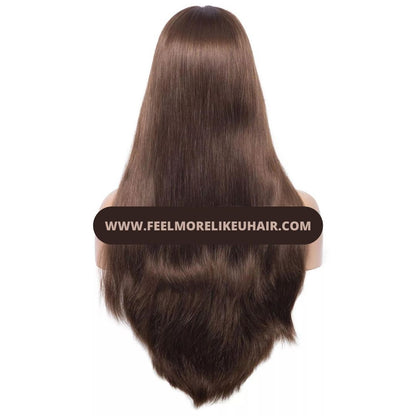 Jewish Wig Straight 250% Density Big Layer Silk Base European Unprocessed Virgin Human Hair Wig