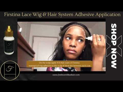 Firstina Lace Wig | Hairpiece Replacement XL Adhesive Glue 1.3 oz Full Bond | Waterproof-Yes | free application tool -Yes