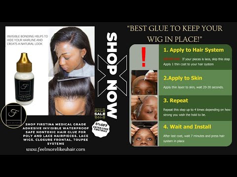 Firstina Lace Wig | Hairpiece Maximum Wear Maintenance | Adhesive Kit, 2 to 4 Week Wear  Waterproof | Professional Grade