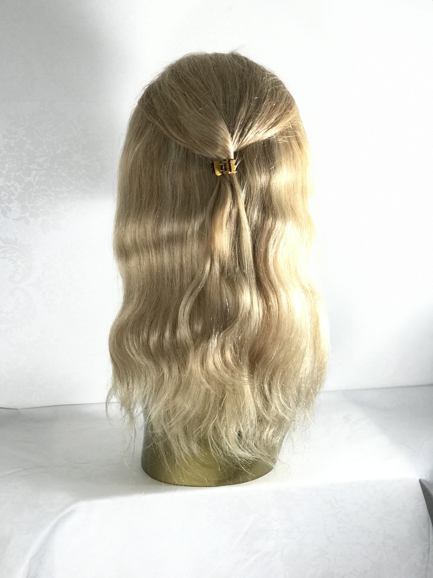 Custom Wig Layered Blonde With Balayage & Rooting Service