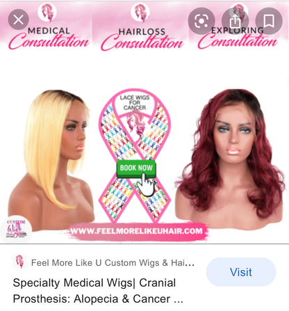 Dme | Cranial Hair Prosthesis | Durable Medical Wig Equipment Provider |Best Natural-Looking Hair-loss Solutions Consultation with Your Own Personal Wig Designer Specialist