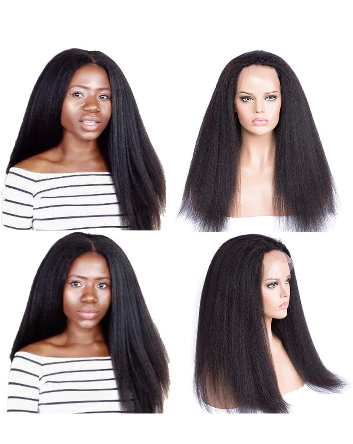 Hair replacement custom wig for black woman