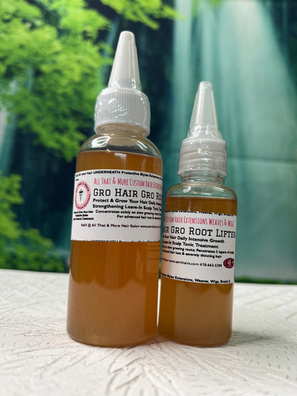 AT&M Gro Hair Gro Root Lifter Serum Scalp Treatment Thicker, Fuller, Healthier Looking Hair And Edges Are Possible