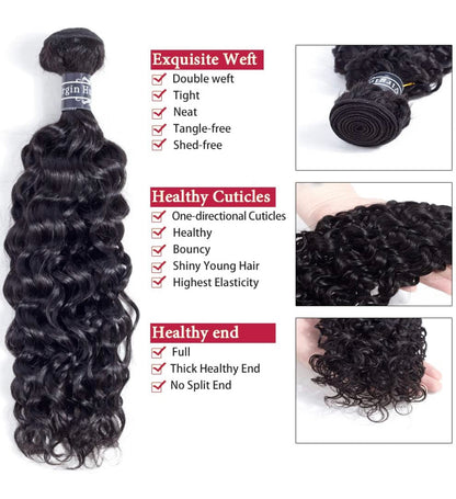 Custom Virgin Brazilian Deep Curly Wave Human Hair Bundle