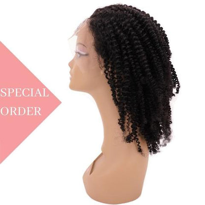 Brazilian Jerry Curl Front Lace Wig