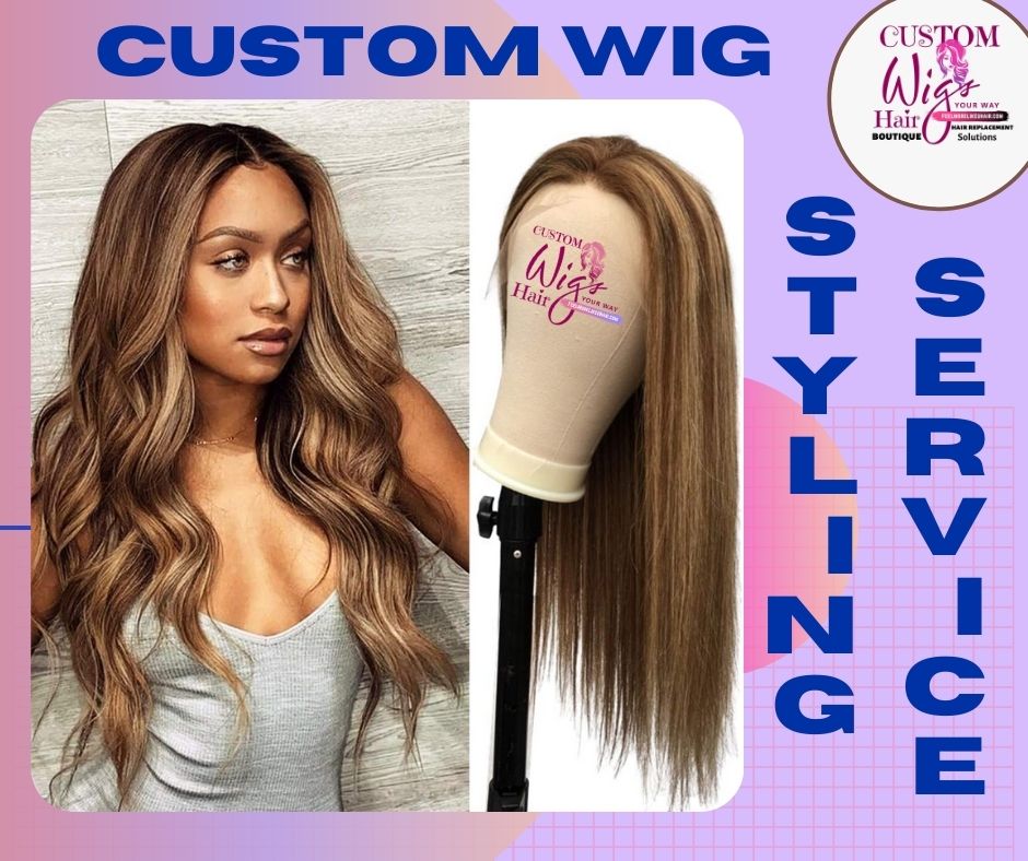 Custom Wig Care Maintenance Styling Services: Wash & Set + Deep Condition